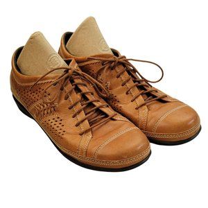 Aetrex Diana #EL71W Women's Brown Leather Perforated Orthotic Oxford US 10.5